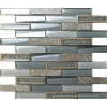 Rectangle marble and glass mix mosaic